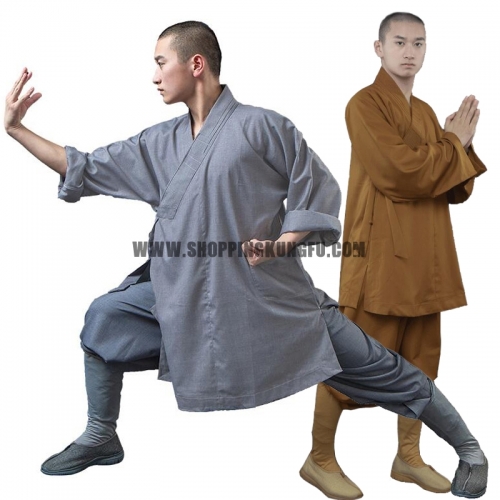 Thick Cotton Blends Shaolin Arhat Monk Uniforms including Socks