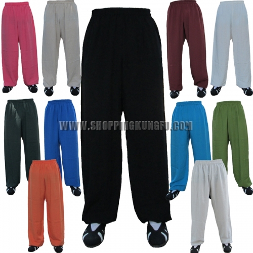 Custom Shaolin Monk Wushu Kung fu Tai chi Martial arts Pants with side Pockets