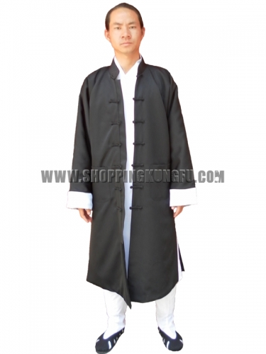 Custom Make High Quality Wudang Taoist Tai chi Outer Coat Kung fu Jacket Mid-length Robe