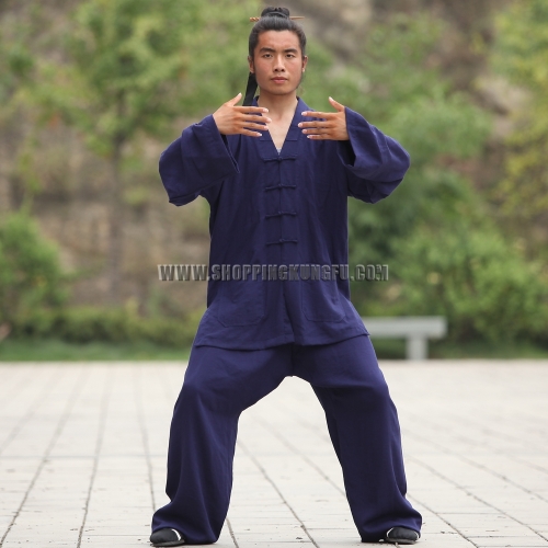 25 Colors Linen Wudang Taoist Daily Training Kung fu Uniform Tai chi Martial arts