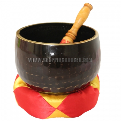 Beautiful Black Color Buddhist Monk Prayer Singing Bowl