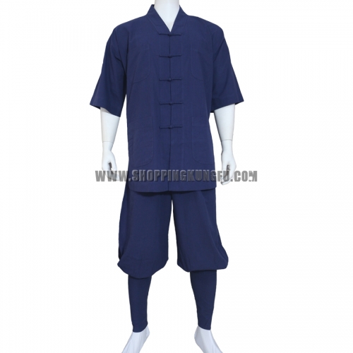 Summer Cotton Buddhist Monk Robe Shaolin Kung fu Suit