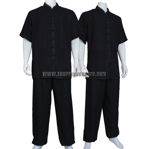 Summer Tai chi Uniform Kung fu Martial arts Wing Chun Suit Soft Cotton Blends