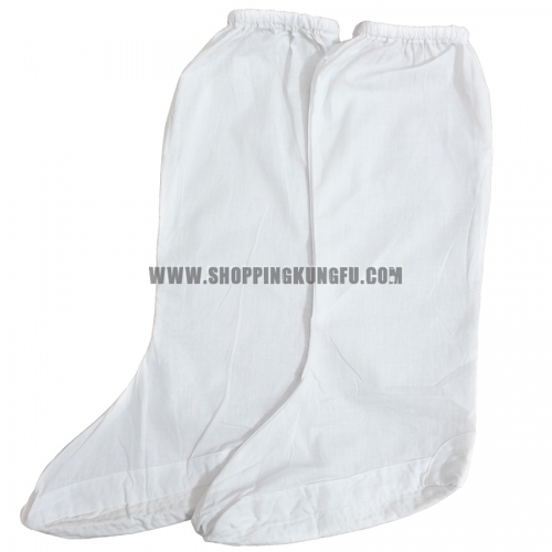 White Cotton Buddhist Monk Shaolin Kung fu Socks Tai Chi Wudang Taoist Stockings
