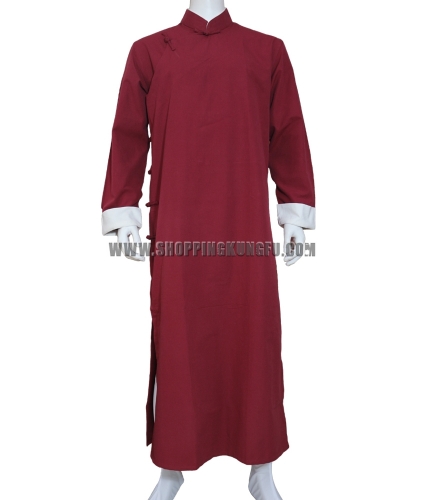 Wing Chun IP Man Robe Tai chi Uniform Wushu Kung fu Suit Cotton Cheongsam