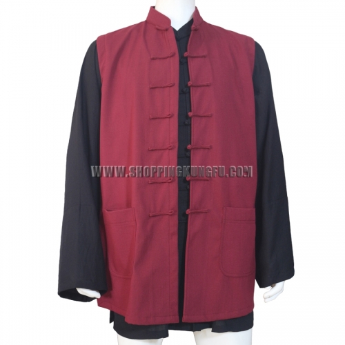 Thick Chinese Kung fu Vest Tai chi Martial arts Jacket Wushu Coat Wing Chun Top