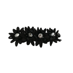 The new custom girl rhinestone fabric flower handsewn beaded fringe clip shoe accessories hair accessories shoe accessories