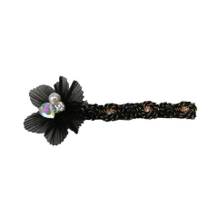 Mode nouveau style personnalisé couture à la main perles fleurs bordure chaussures perlées fleurs perles chaussures boucles boutonnières boutonnières accessoires