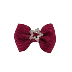 Korean version of hot handmade pearl sequin acrylic drill bow hairpin clothing material accessories shoe accessories