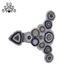 New hot selling hand-stitched bead craft sandals shoe flower shoe upper shoe buckle accessories