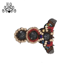 New hot selling hand-stitched bead craft sandals shoe flower shoe upper shoe buckle accessories