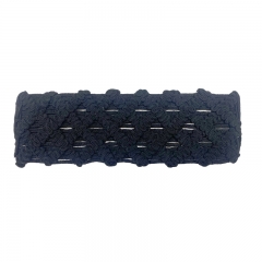 Processing customized shoes upper semi-finished beading embroidery weaving hot drilling paste chain laser technology sandals PU imitation leather velvet material for export special supply