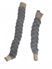 Parte superior personalizada material de calzado semiacabado paño de lana esponja tira adhesivo adhesivo taladro taladro en caliente sandalias adornos accesorios muestras procesadas