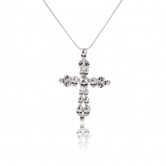 Party Skull Crucifix Punk Cross Necklace Long Choker for Men's Imported Female Accessories