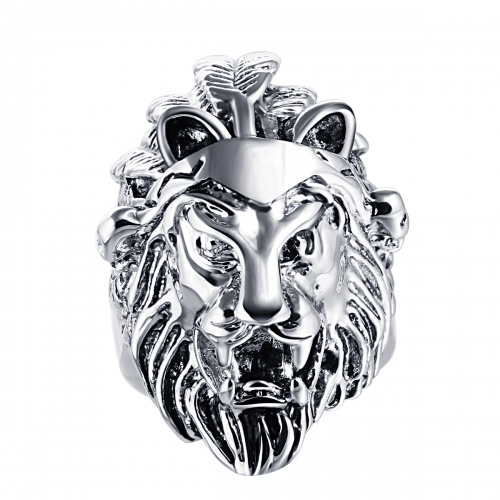 Hip Hop Bijoux Großhandel Männer Schmuck Punk Lion Biker Ringe Schädel Paar Schmuck Zubehör