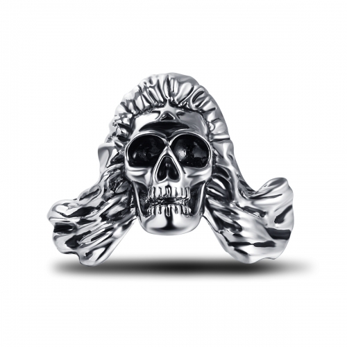 Black Friday Stretch Hip Hop Rock Boho Silver Punk Skull Big Adjustable Bikers Motorcycle Cocktail Rings Men's & Boys' Jewelry