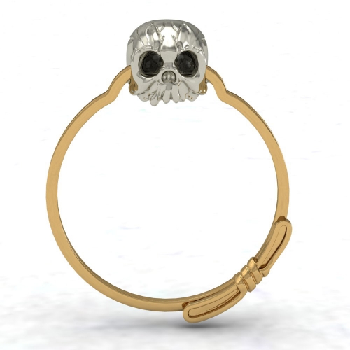 EVBEA 2016 Gold Filled Ring Sets Vintage Skull Shaped Ring AAA CZ Fashion Jewelry For Women Size 7 8 9