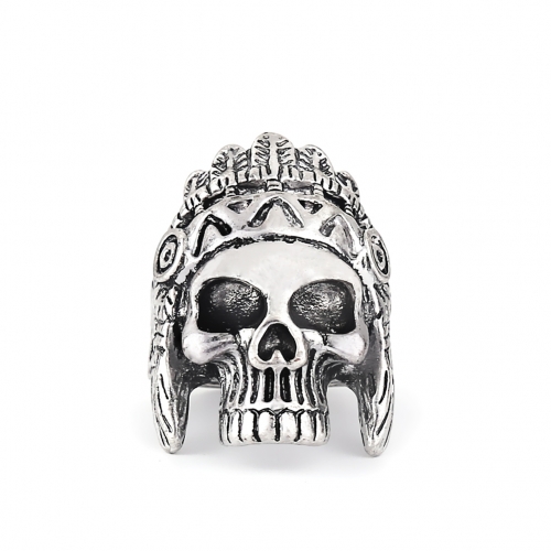 EVBEA Drop Ship Big Punk Biker Skull Ring For Man Stainless Steel Unique Punk Men Cool Jewelry Vintage Jewelry