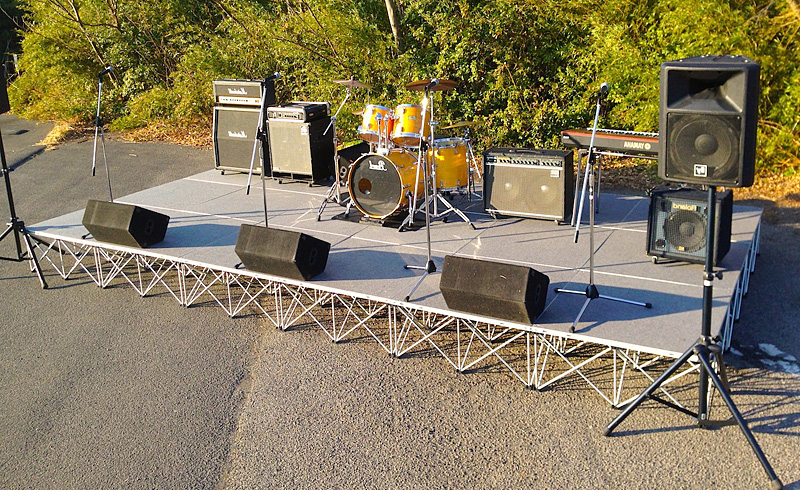 Good Loading Aluminum Portable Stage Foldable Mobile Stage For Wooden Platform Stage