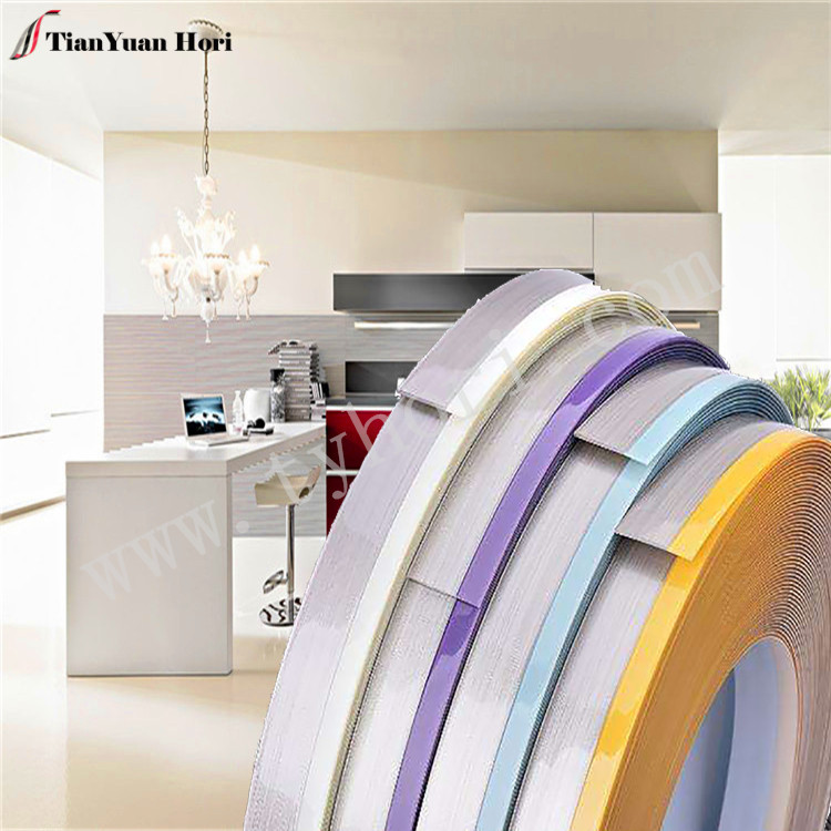 Hot sale keral designs chrome trim strip for furniture edging pvc edge banding tape 3d edge banding