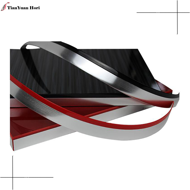 Hot sale keral designs chrome trim strip for furniture edging pvc edge banding tape 3d edge banding