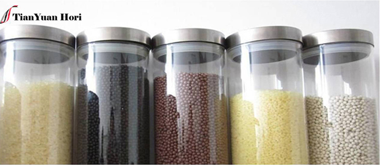 Various colors of hot melt adhesive pellets