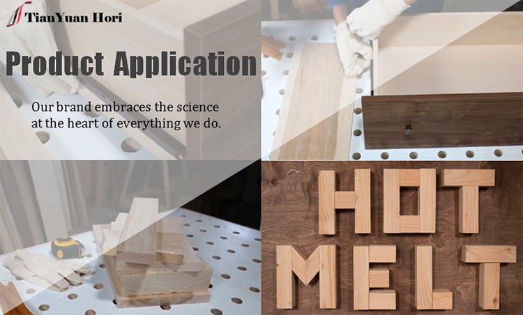 Hot melt adhesive effect display