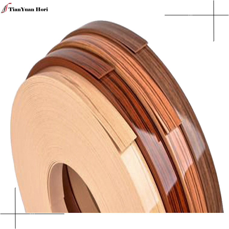 furniture accessories 3mm Wood Grain high gloss pvc edge banding