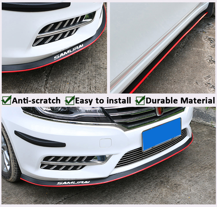 Universal Carbon Fiber rubber Car Lip