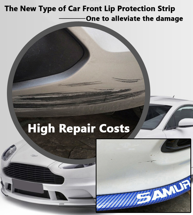 Car Front Bumper Protector Lips Rubbe