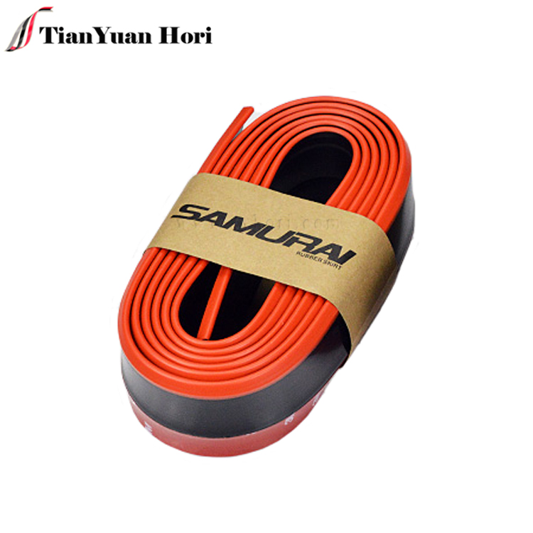 Universal Carbon Fiber rubber Car Lip Chin Sticker Spoiler with 2.5m Front Lip