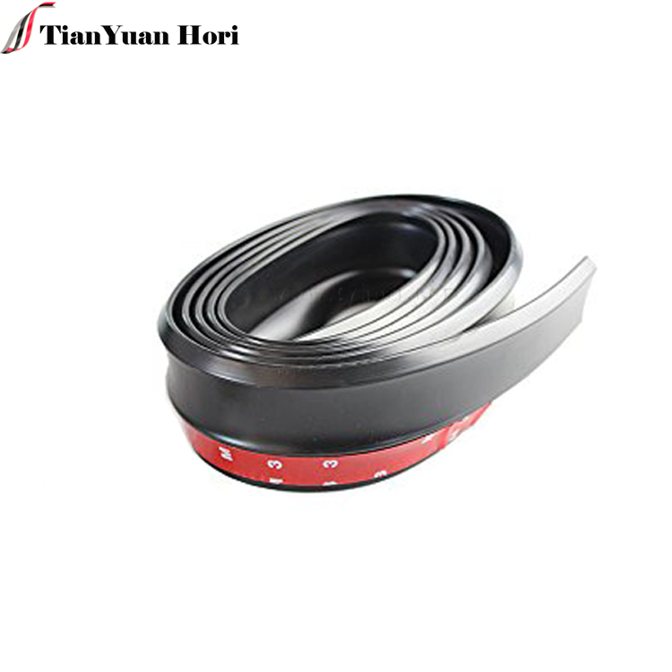 2.5m Car Front Bumper Lip Flexible Spoiler Racing Body Kit Trim Anti-scratch Lip Bumper