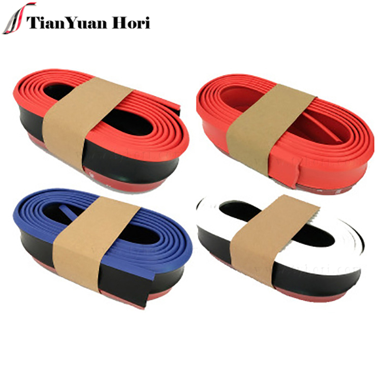 Auto Parts Universal Fit Car Trim Skirt front lip sided tape Protector Red Front Lip