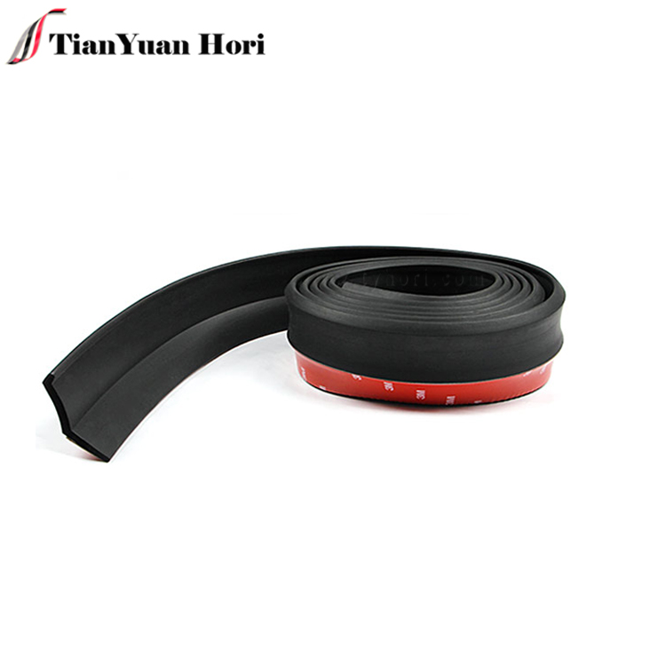 Universal 2.5m Car Front Splitter Rubber Chin Skirt Spoiler Self Adhesive Bumper Lip Protector Carbon Fiber samurai lip