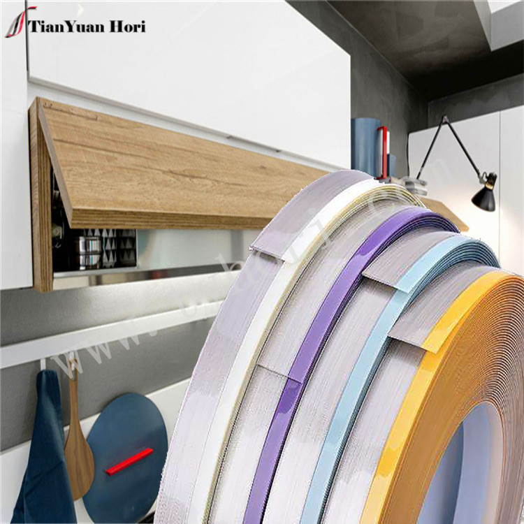 Customer Design multicolour 2mm pvc door metallic plastic edge banding
