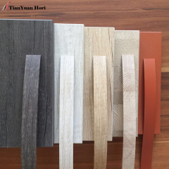 China manufacturer not fading or turning thin pvc wood grain pvc edge banding