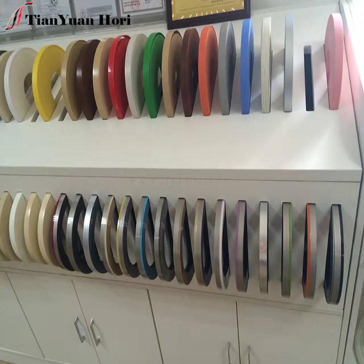 Factory wholesale customized decorative plastic edge banding for furniture solid color edge trim