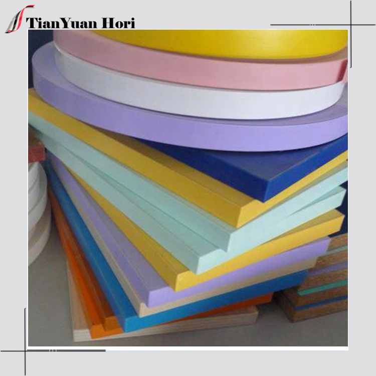 Wholesale China factory edge banding Canada for furniture shelf plastic solid color edge banding