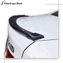 Car universal carbon fiber rear trunk rubber lip spoiler ducktail spoiler