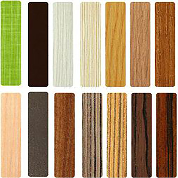 Supply custom moistureproof wood laminate plastic woodgrain edge banding