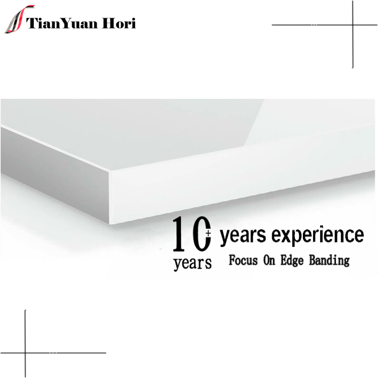 china new products countertop veneer strip silver roma pvc edge banding