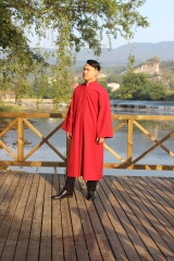 Red  High Quality 100% Polyester Clergy Gown For Church