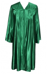 Unisex Economy Shiny Graduation Gown Only,Emerald Green