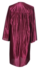 Unisex Economy Shiny Graduation Gown Only,Marron