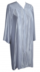 Unisex Economy Shiny Graduation Gown Only,White