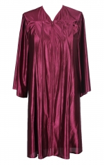 Unisex Economy Shiny Graduation Gown Only,Marron