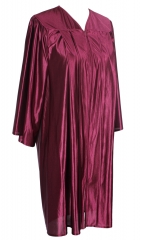 Unisex Economy Shiny Graduation Gown Only,Marron