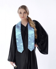 Unisex Adult Plain Graduation Stole Sky Blue