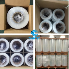 Excellent Tear Resistance Good Self-adhesiveness 3-Layer Blown Stretch PE Film, Machine and Hand Use Stretch Rolls