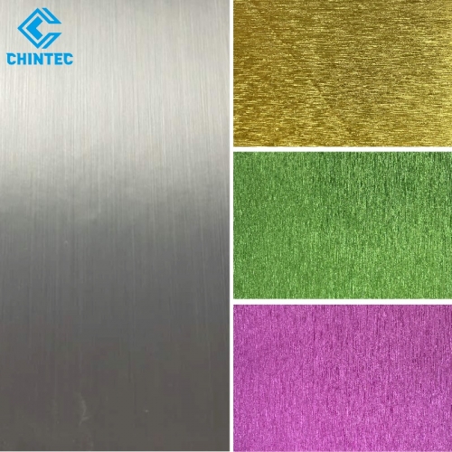 Silver Gold Brushed Polyester Laminate Film Acrylic Coated for Luxury Printed Jobs and Presentation